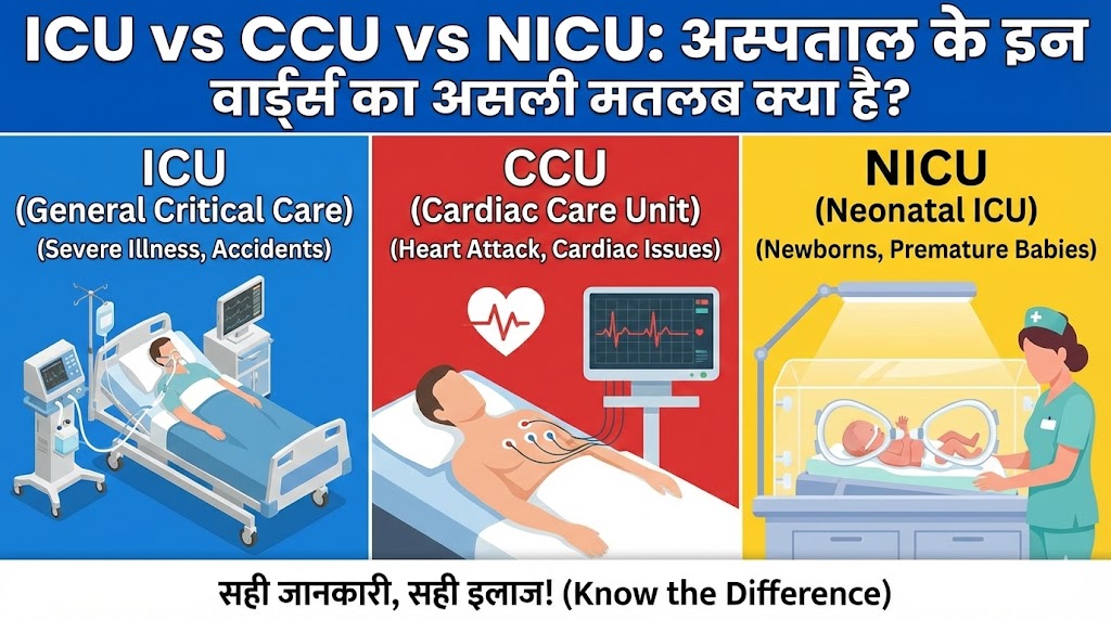 ICU vs CCU vs NICU